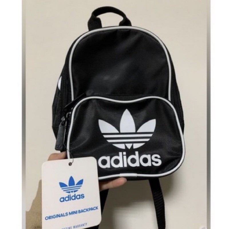 Adidas愛迪達 小後背包/ 迷你後背包/ 黑色後背包