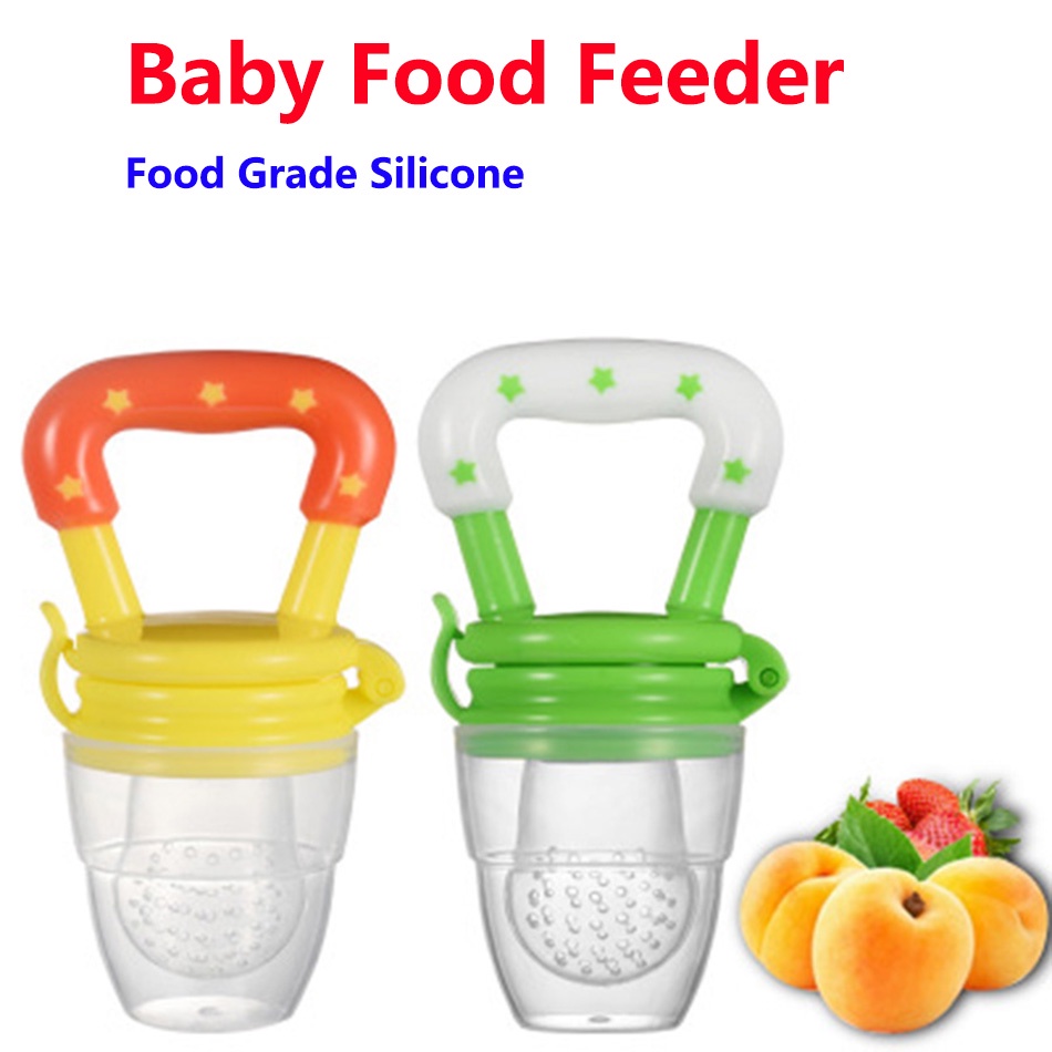 【現貨】嬰兒帶牙膠食品級矽膠餵食器
