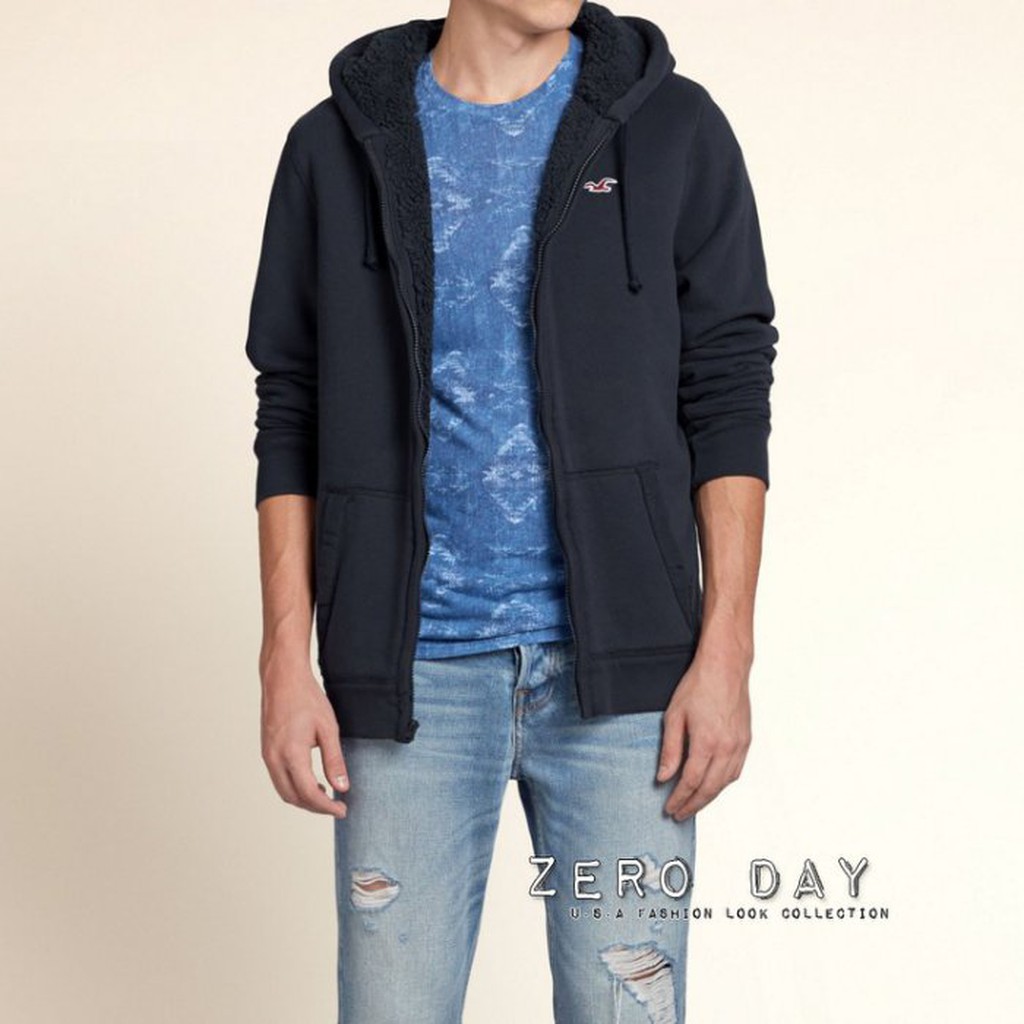 hollister sherpa lined hoodie