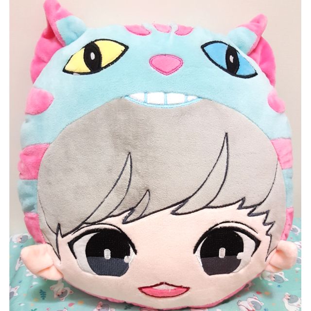 全新 EXO 燦烈 笑笑貓 抱枕 CHANYEOL 娃娃 靠墊 枕頭