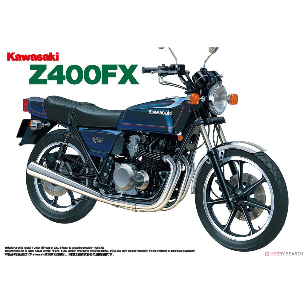 【新田模型】AOSHIMA 青島 1/12 kawasaki  川崎 機車 Z400FX 1979