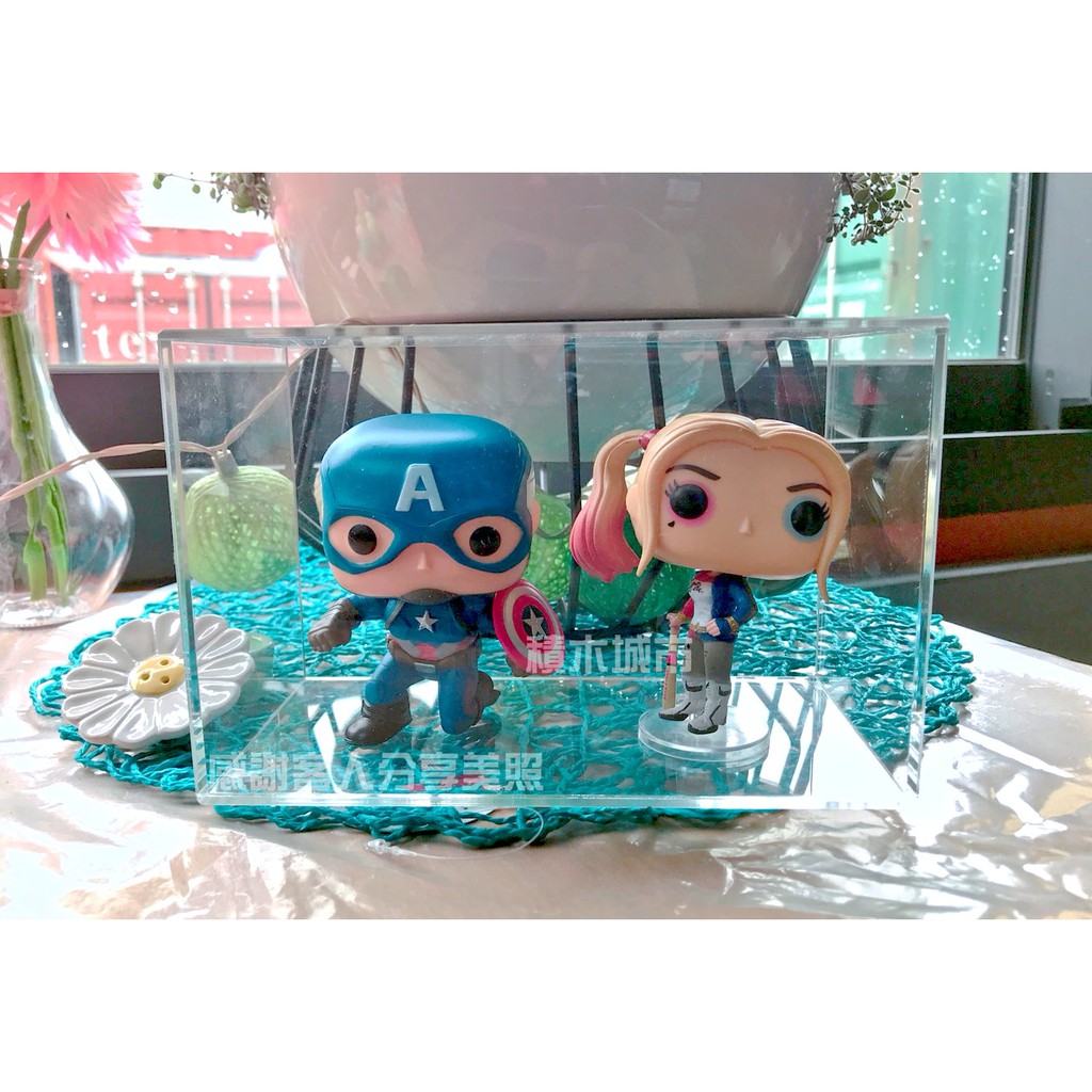 積木城市 透明壓克力展示盒單格滑門a012 Pop 迷你積木街景模型公仔防塵收納盒瓶蓋兄弟象 蝦皮購物