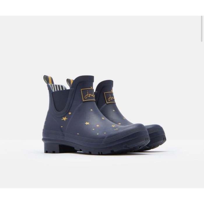 Miolla 英國品牌Joules 深藍底星星短筒雨鞋/雨靴
