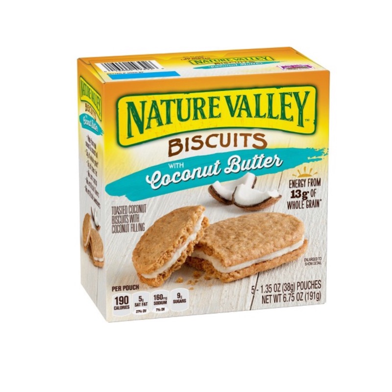 🇺🇸🥥Nature Valley BUTTER BISCUIT SANDWICHES 天然谷纖奶油夾心派（全齊）