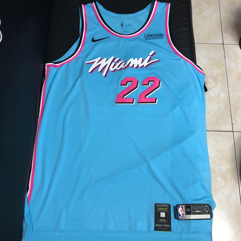 Jimmy Butler Nike Miami HEAT ViceWave AU Jersey 球員版 城市 球衣 水藍