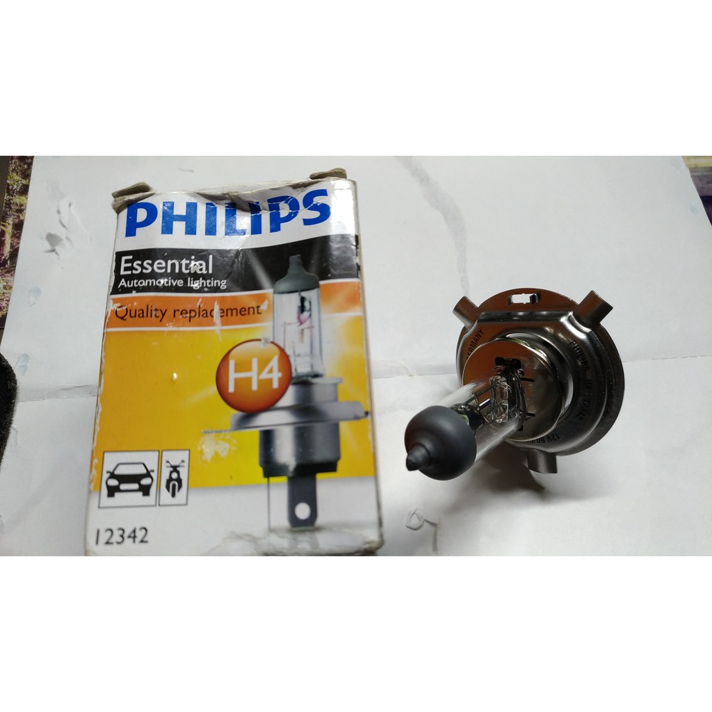 飛利浦 PHILIPS 大燈燈泡 H4 12V60/55W 12342 100元含運