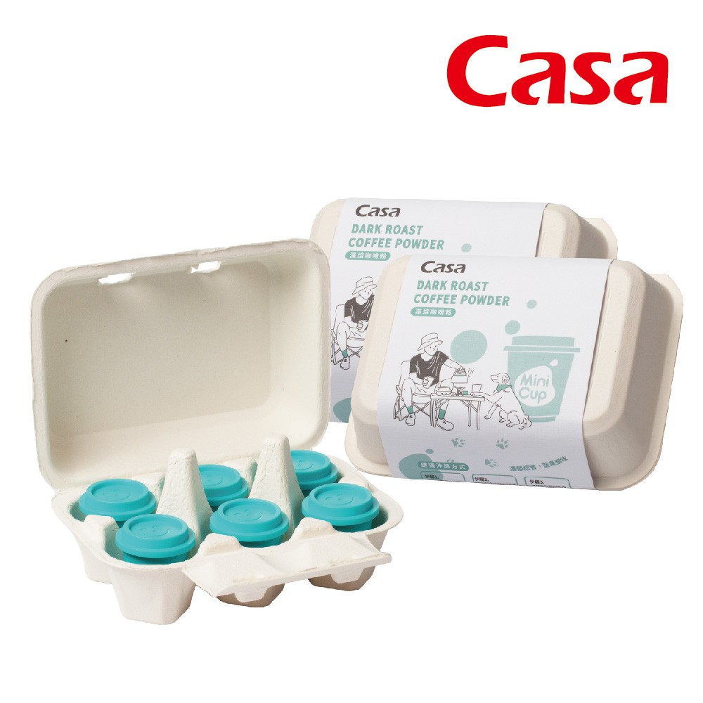 Casa 卡薩 MINI CUP 迷你隨身即溶杯 (6入/盒) 百香綠/深焙咖啡 現貨 蝦皮直送