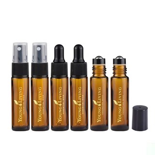 10mlYoungliving棕色耐光加厚玻璃滾珠瓶精油樣品瓶滴管瓶噴霧瓶