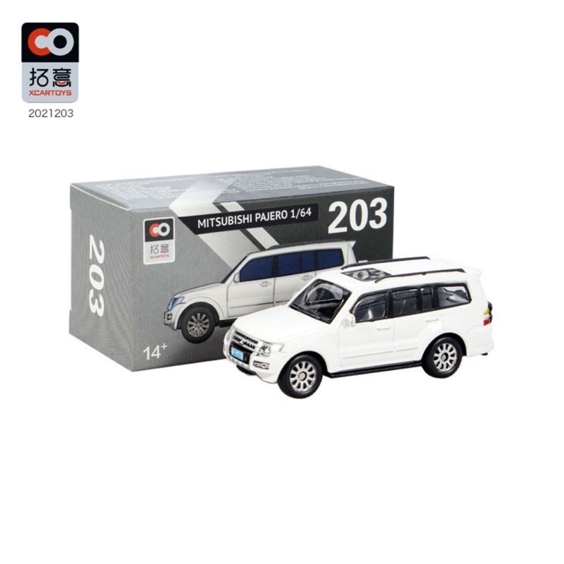 =天星王號=拓意XCARTOYS 三菱PAJERO1/64 合金玩具模型小汽車 #203越野車