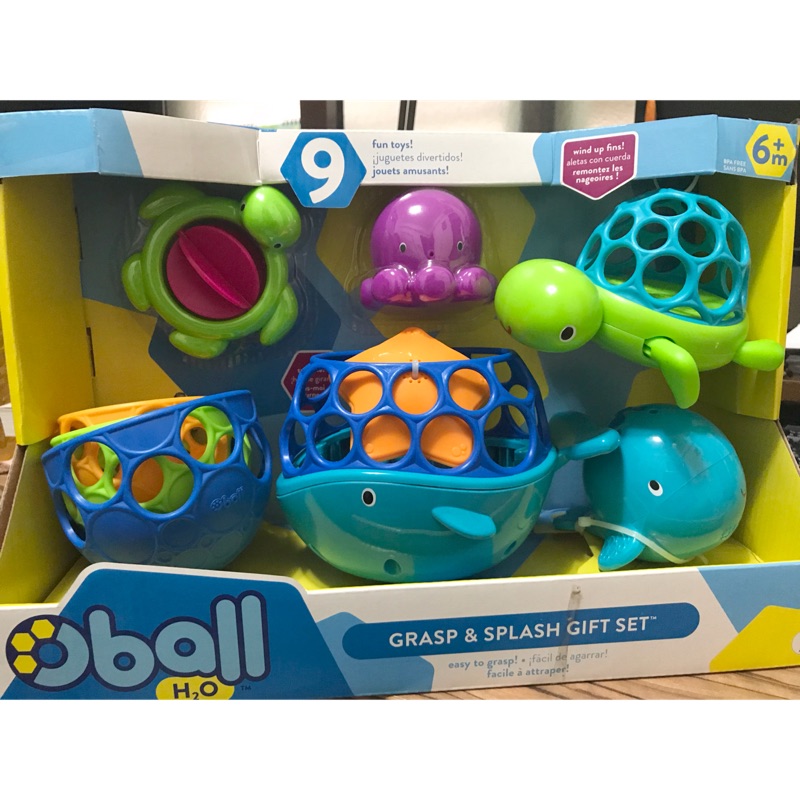 OBALL 洞動洗澡玩具組 （9件入）全新 好市多購入