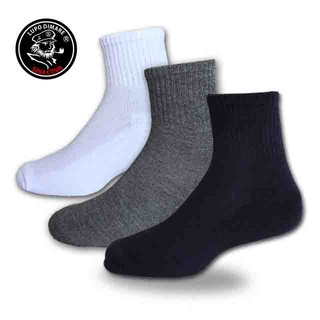 《ifeet》臺灣製-氣墊毛巾運動襪 黑/白/灰(老船長sinacova) 1雙入