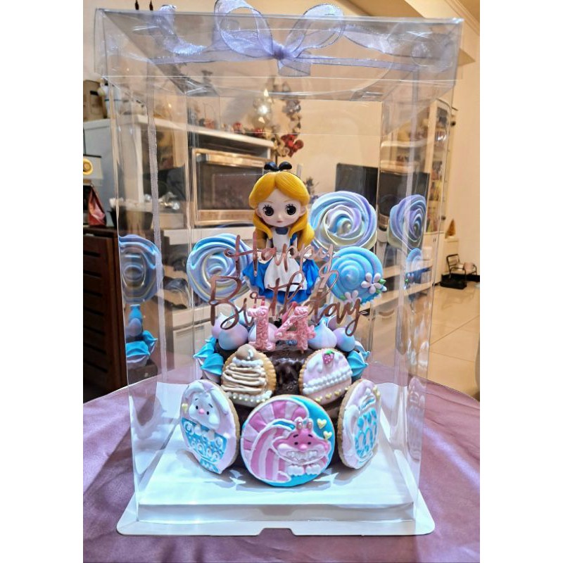 愛麗絲夢遊仙境糖霜餅乾造型蛋糕