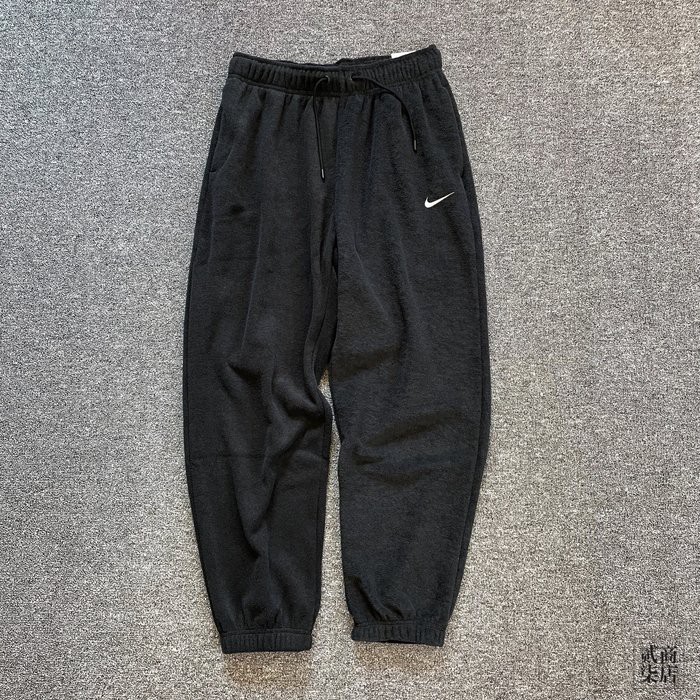 (貳柒商店) Nike Nsw Ess Pants 女款 黑色 長褲 毛巾布 刷毛 抓絨 棉褲 DD5111-010