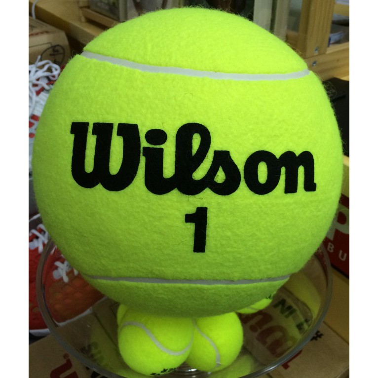 總統網球(自取可刷國旅卡)Wilson 9 " jumbo Tennis Ball 大型 簽名 網球