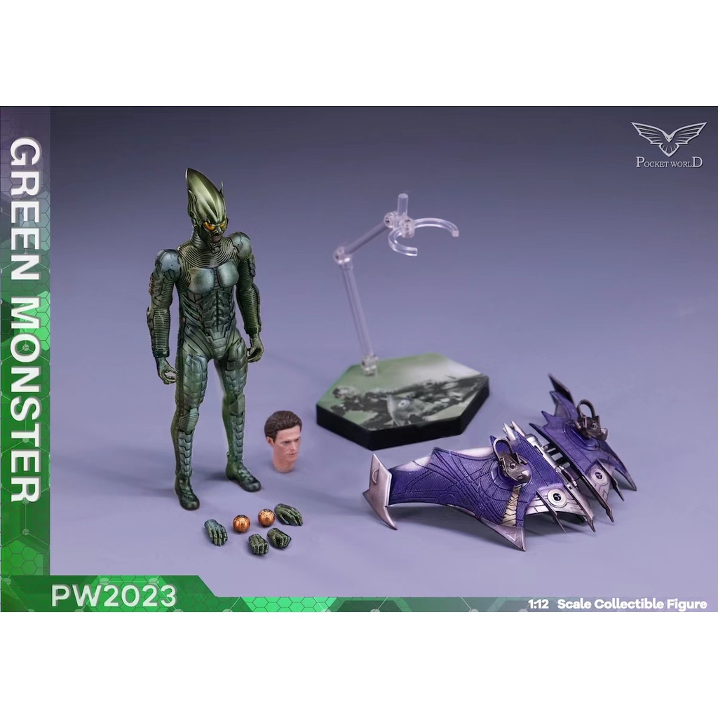 =購斯特=滿單23/1季預購請私訊勿直接下標 PWTOYS PW2023 綠魔 綠怪俠 帶飛行器 1/12