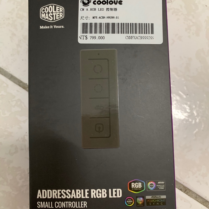 Coolermaster A-RGB LED小型控制器(MFX-ACB-NNUNN-R1)