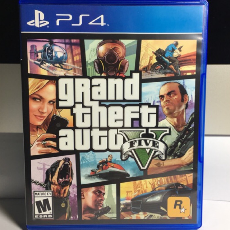 阿杰收藏 含特典gta5 中文版 Ps4二手 俠盜獵車手5 美版ps4 中古遊戲 蝦皮購物