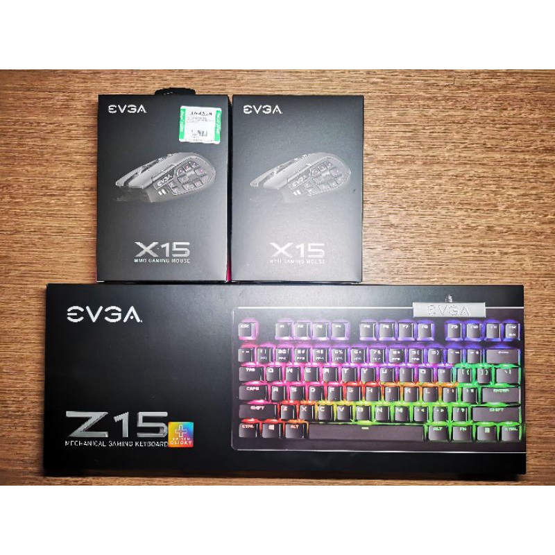 礦渣 EVGA X15 Z15 Z20 RGB 全新 電競鍵盤滑鼠 RGB 機械