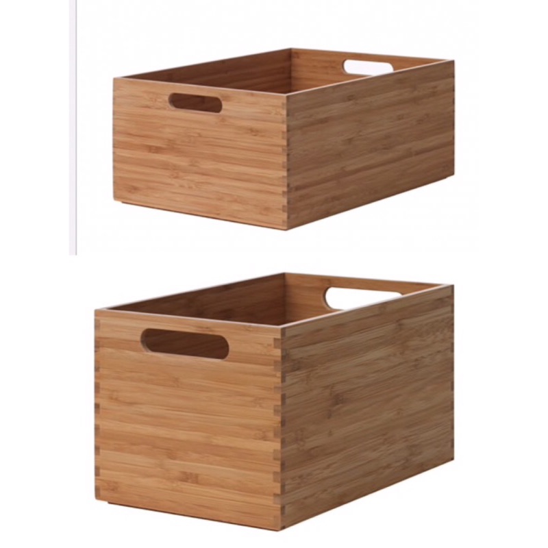 Ikea Skakare 竹製收納盒17x26x15cm 26x35x15cm 蝦皮購物