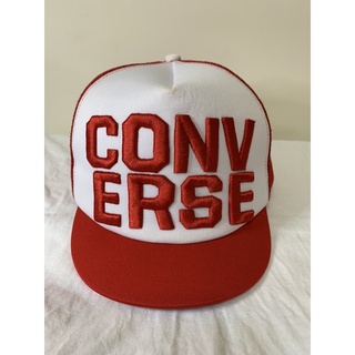 converse 紅色短帽簷棒球帽（二手）