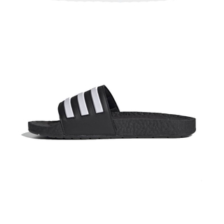 adidas adilette boost 男女涼拖鞋 fy8154 黑白