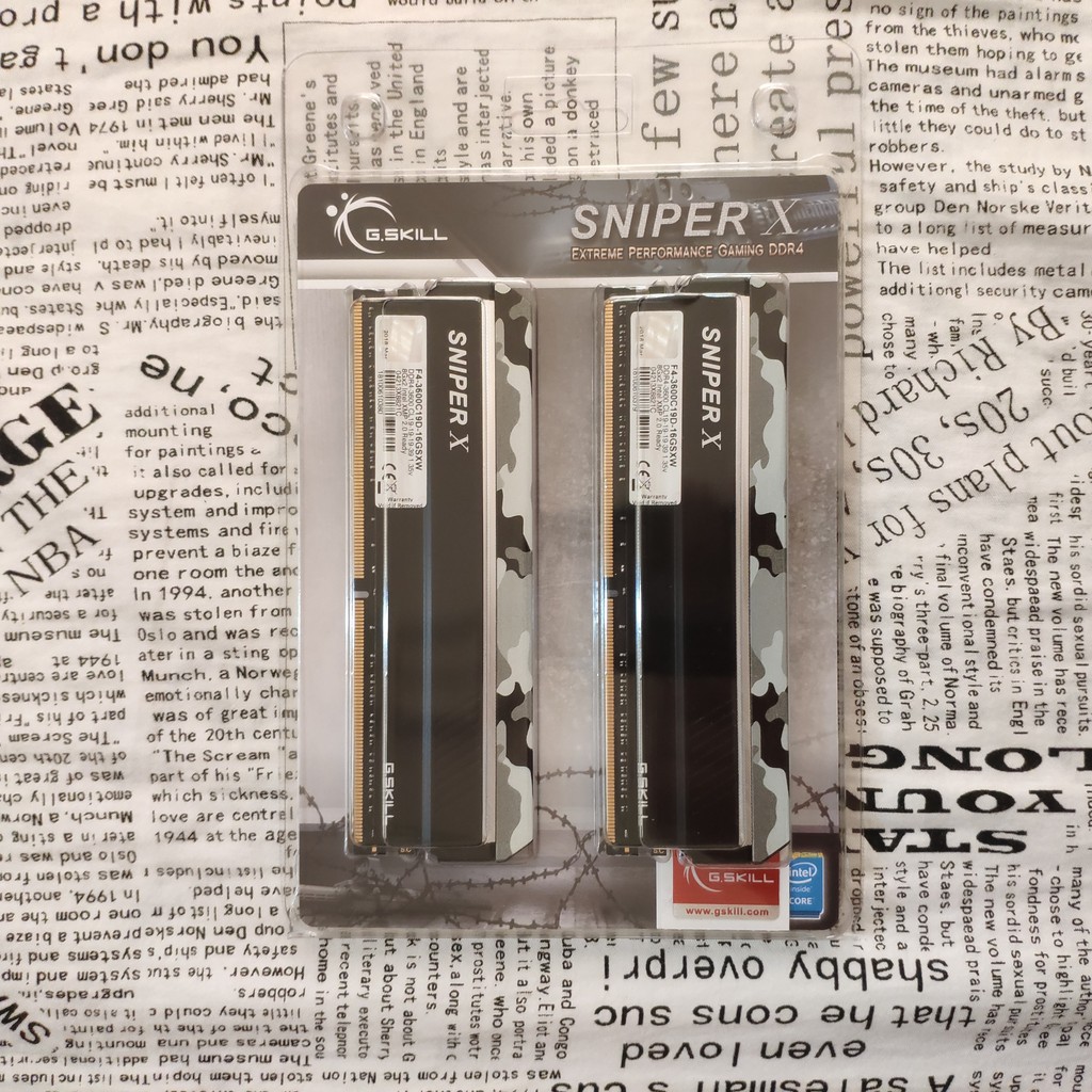 芝奇 G.SKILL Sniper X DDR4 3600 8Gx2