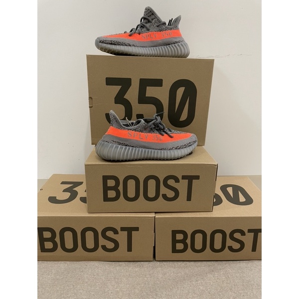 ［全新現貨］YEEZY BOOST 350 V2灰橘滿天星