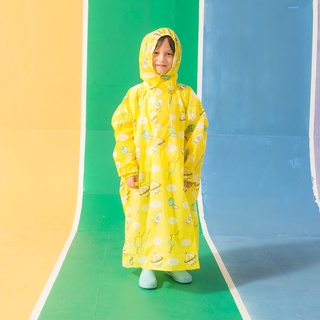 【KK】Outperform奧德蒙雨衣 兒童背包款半開連身-趣味香蕉 兒童雨衣