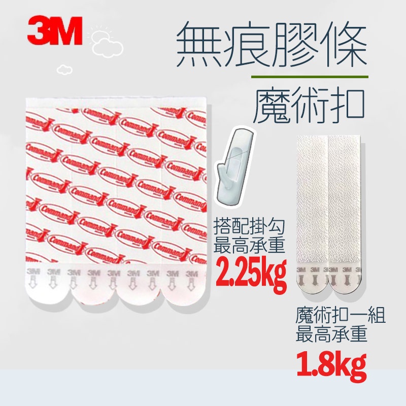 3m 高曼無痕掛勾膠條 一般掛鉤替換膠條 無痕白色畫框掛扣 畫框掛鉤 無痕魔力扣 無痕掛鉤超大型掛鉤 #1