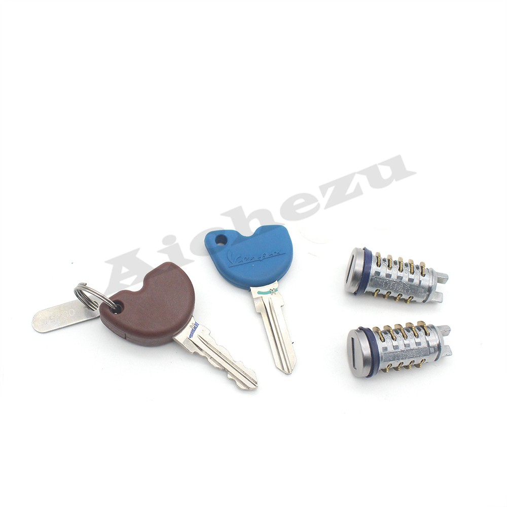 Acz OEM Piaggio Vespa 帶鑰匙鎖芯帶防盜芯片 573430 Et4 LX LXV 套筒鎖