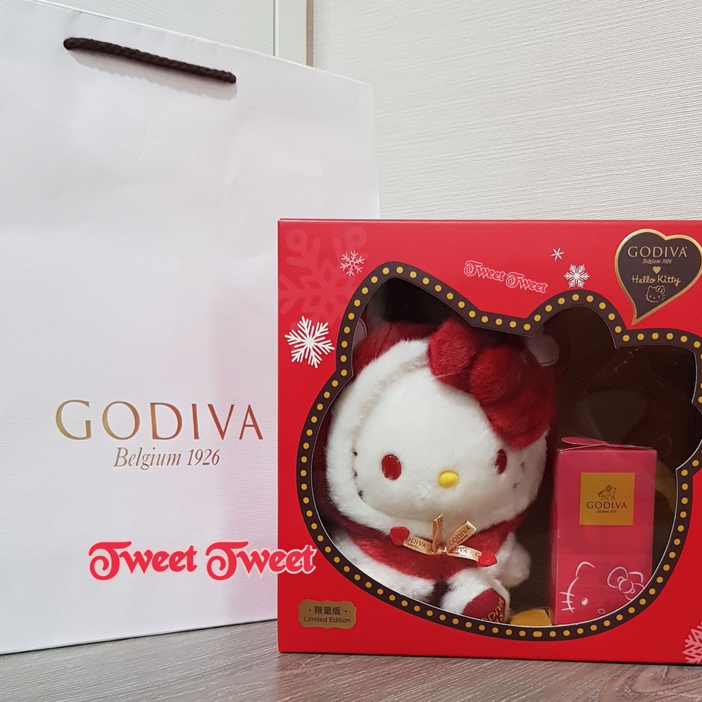 ＊Tweet Tweet＊全新＜現貨＞2018 GODIVA Ｘ Hello Kitty聯名限量聖誕松露巧克力禮盒