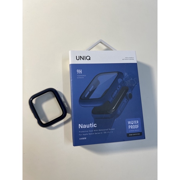 UNIQ｜Nautic IP68 防水防塵超輕量鋼化玻璃錶殼for Apple Watch 40/44 mm-S7不適用