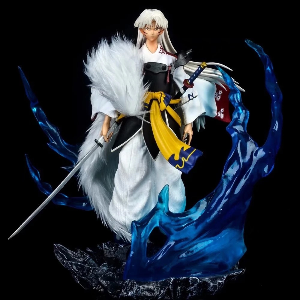 31cm 動漫犬夜叉sesshoumaru Gk 雕像pvc 可動人偶收藏模型娃娃玩具 蝦皮購物