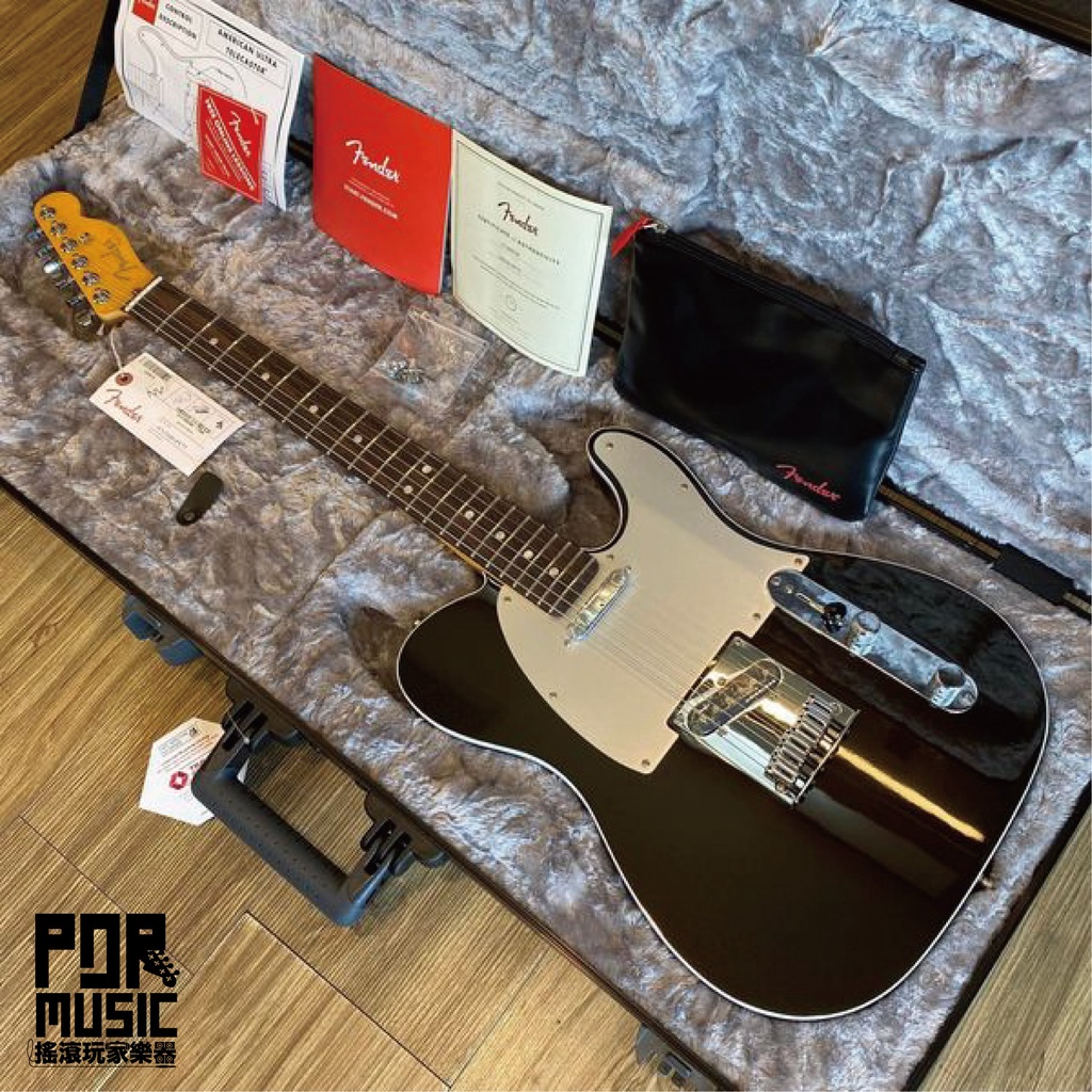 【搖滾玩家樂器】全新公司貨 FENDER American Ultra Telecaster 黑色 藍 電吉他 TELE