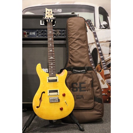 【名人樂器】2021 PRS SE custom 22 semi hollow Santana Yellow