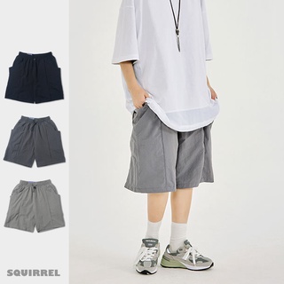 【Squirrel松鼠】🔥速乾輕盈🔥日系寬鬆機能短褲 雙層口袋造型設計 短褲 褲子
