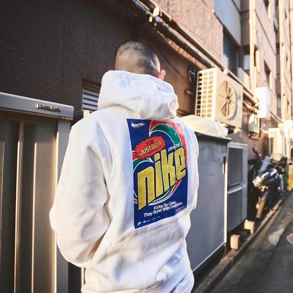 【CLASSICK】Nike Keep It Clean Hoody 漫畫塗鴉 清潔劑 刷毛 帽T DM2200-100