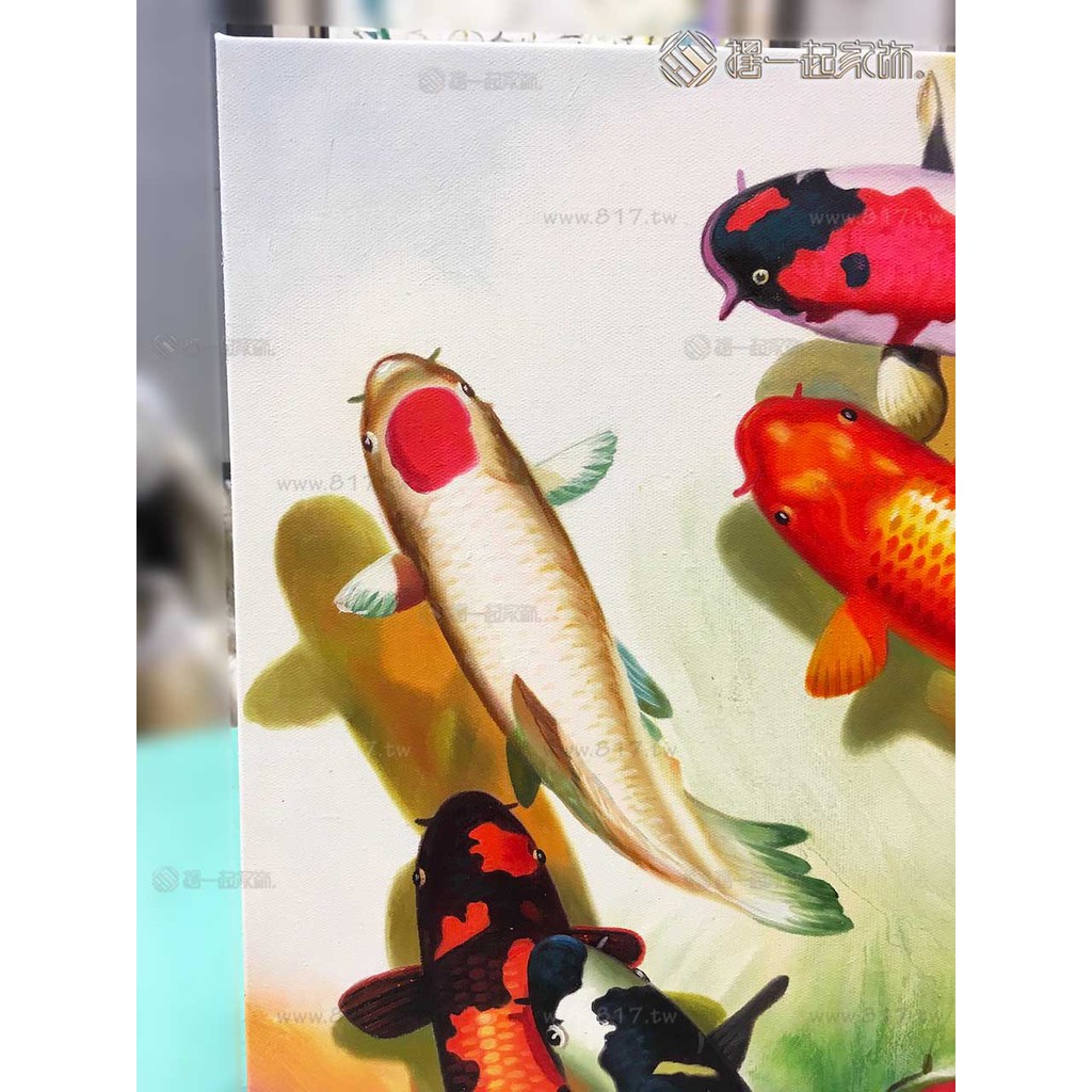 九魚圖 九如魚風水開運畫6564 如魚得水萬事如意步步高升生機盎然蓬勃向上開運招財風水掛畫命運好好玩 蝦皮購物