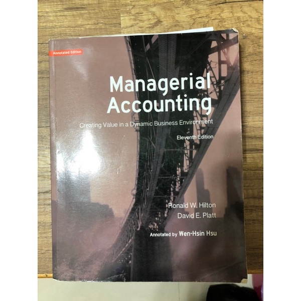 Managerial Accounting 11th edition 管會 管理會計