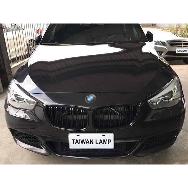 台灣之光 全新寶馬BMW F07專用雙線M5樣式亮黑亮光黑水箱罩鼻頭組GT535 510i 5GT 530D 535I