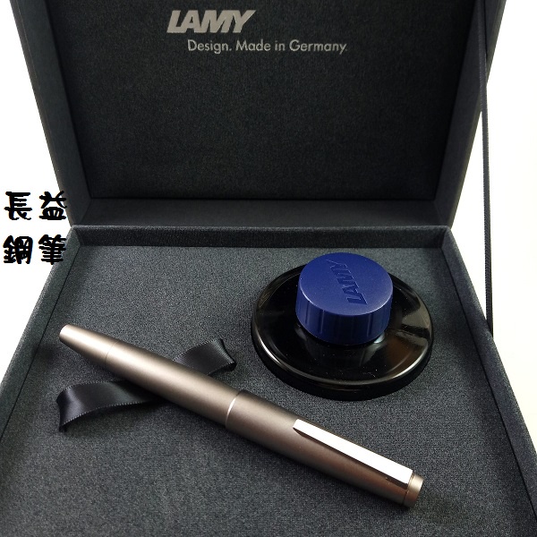 Lamy 2000系列 霧銀 50週年紀念 不鏽鋼 14k金 活塞上墨鋼筆【長益鋼筆】