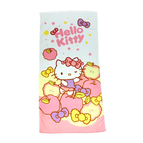 【Sanrio三麗鷗】凱蒂貓白日夢浴巾100%棉 76x152cm