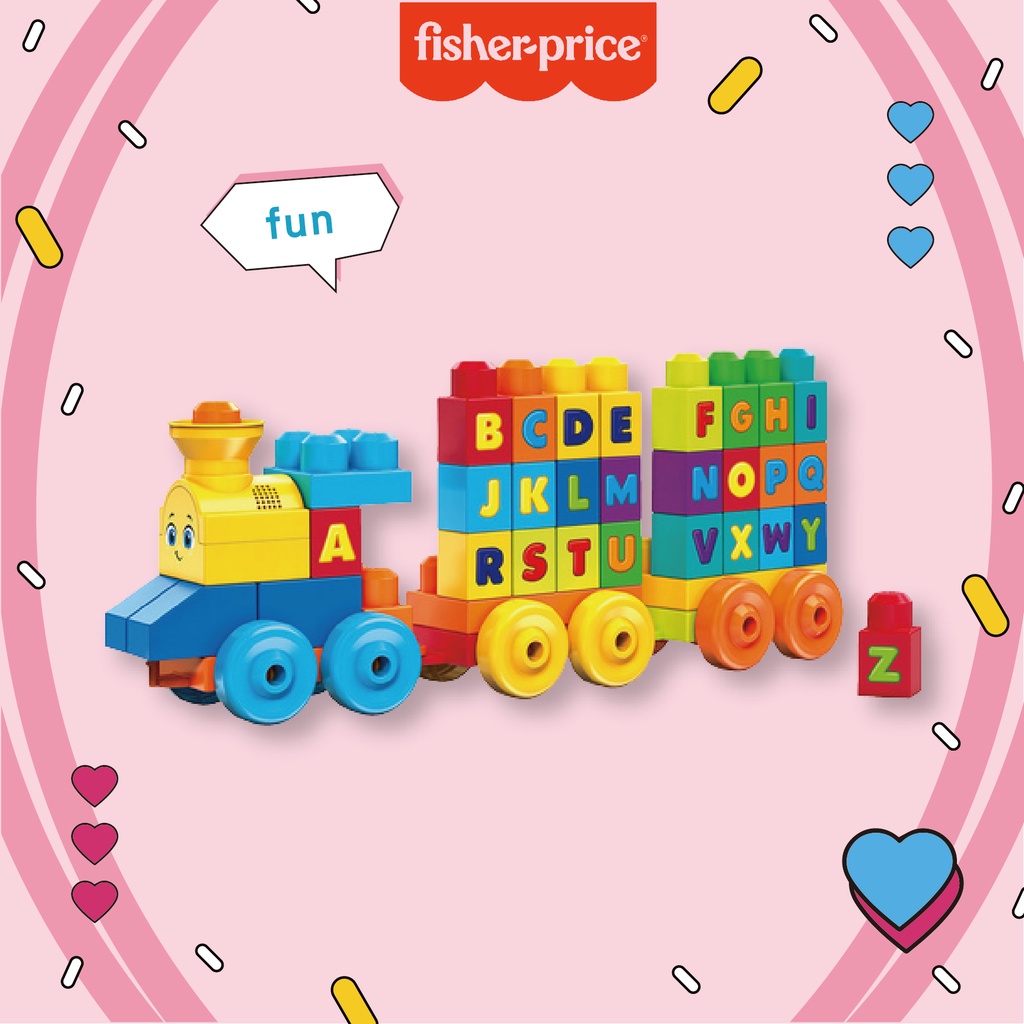 【字母酷火車】 費雪 Fisher-Price ❤ 費雪美高大積木音樂字母學習火車 音樂玩具 (限宅配)