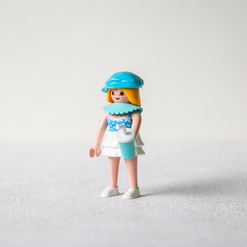 Playmobil 配件 操偶師 蒂芬妮藍 水藍色 藍綠色 鴨舌帽 畫家帽 貝雷帽