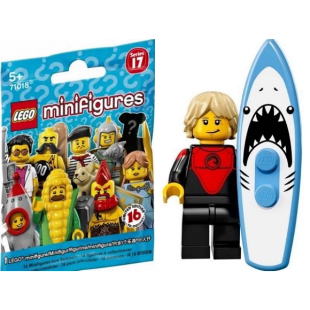 樂高lego 正版1號鯊魚衝浪板人偶 蝦皮購物