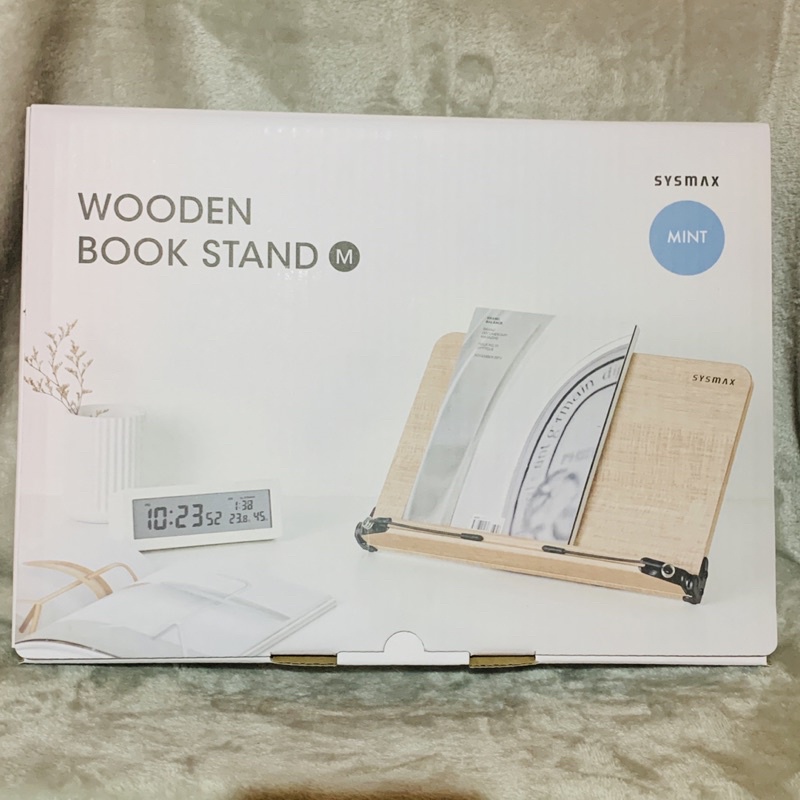 全新 現貨 好市多 Costco Sysmax 木製立書架 木製 書架 架子 閱讀架 WOODEN BOOK STAND