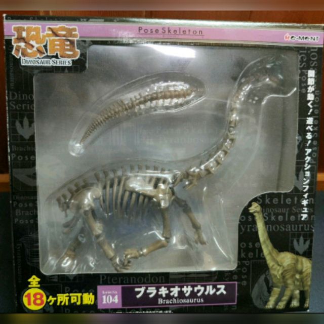 日正版 Pose Skeleton 腕龍 恐龍 化石 骨骼 18處可動