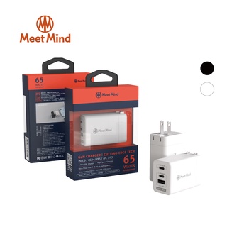 Meet Mind 簡約系列 Simple 65W-GaN氮化鎵超快速充電器 (3孔2C1A) 品牌旗艦店 充電器 旅充
