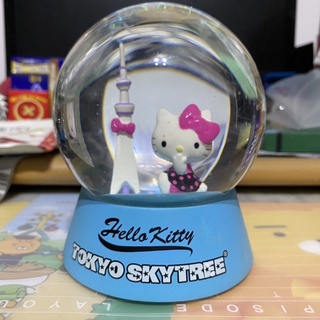 ［自有品］絕版·日本東京 晴空塔 一番賞 Hello Kitty 凱蒂貓 水晶球 雪花球 三麗鷗
