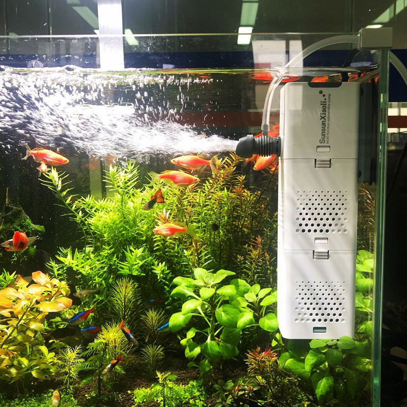 三合一多功能魚缸內置過濾器水族箱過濾泵過濾器多功能增氧抽水造浪魚缸過濾器抽水泵 蝦皮購物